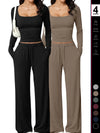 Plisse Loungewear Sleepwear Set