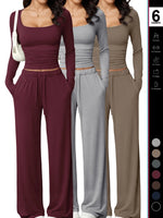 Plisse Loungewear Sleepwear Set