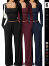 Plisse Loungewear Sleepwear Set