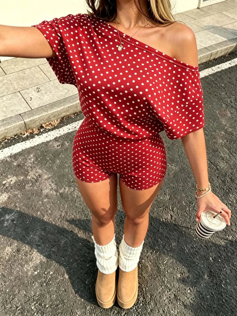 Polka Dot Summer Loungewear Set