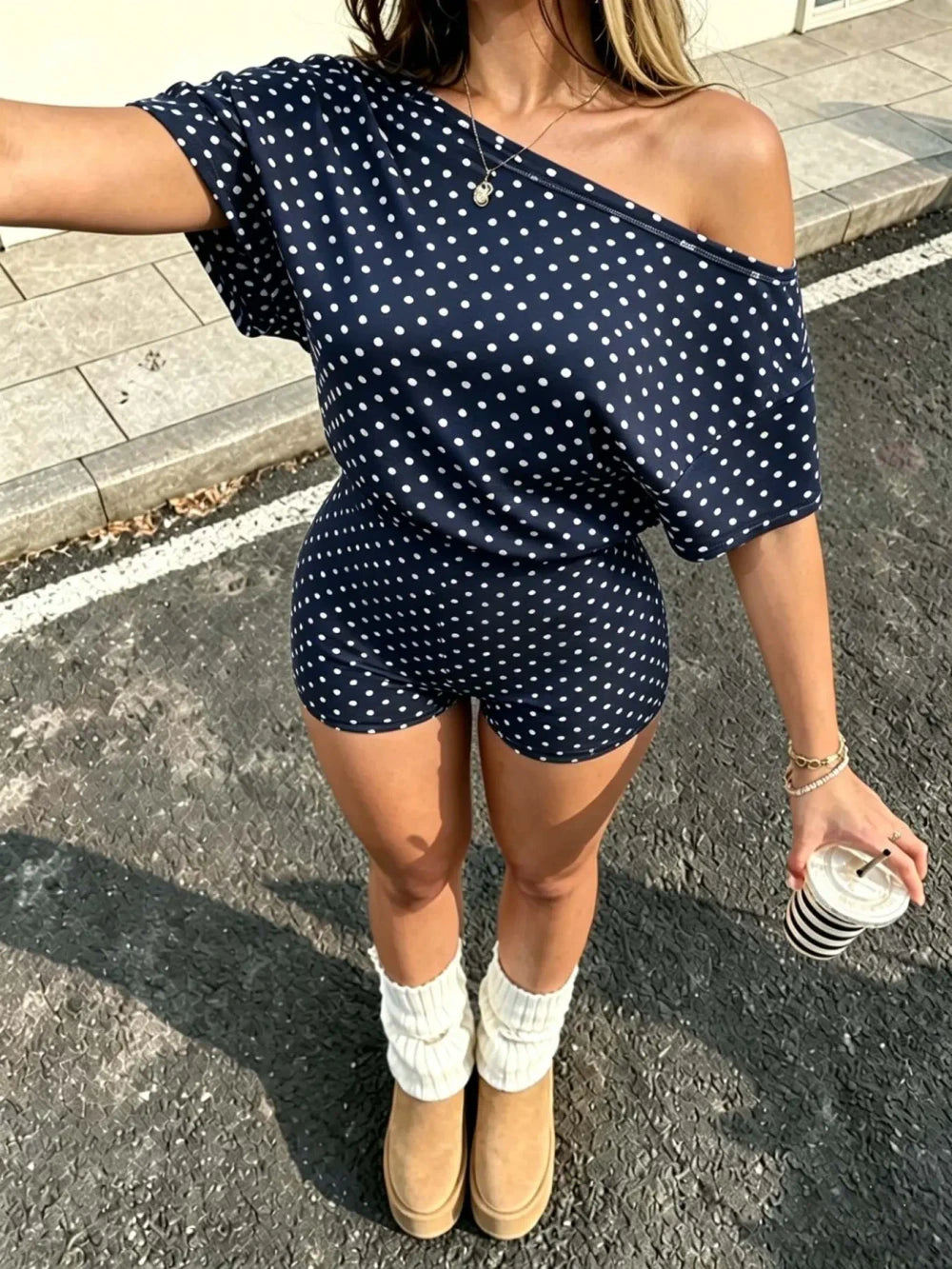 Polka Dot Summer Loungewear Set