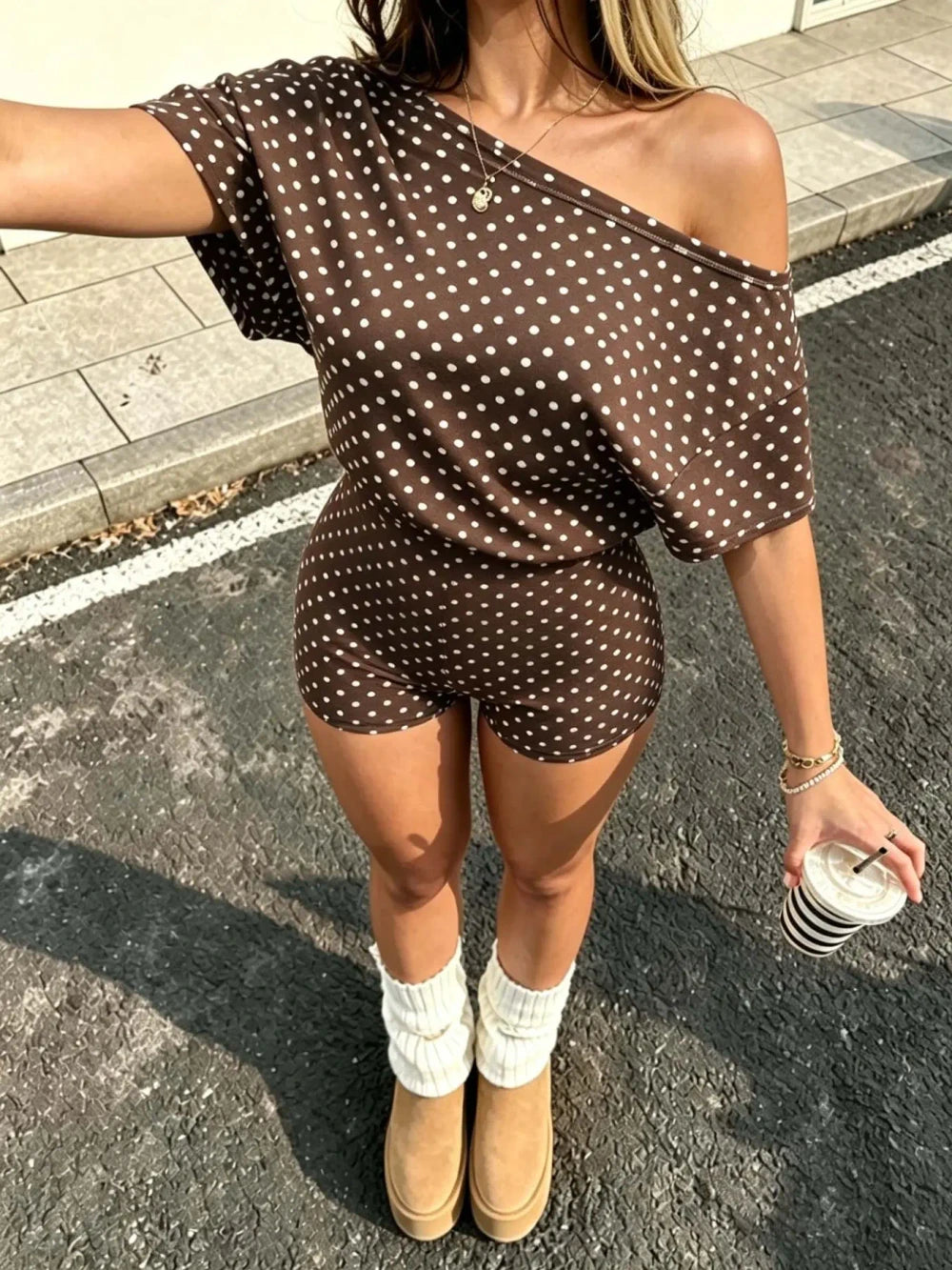 Polka Dot Summer Loungewear Set